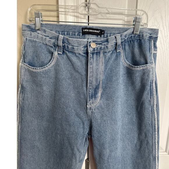 Taka Original Jeans XL Reverse Seams Loose Fit Baggy 32" Waist - Picture 2 of 6